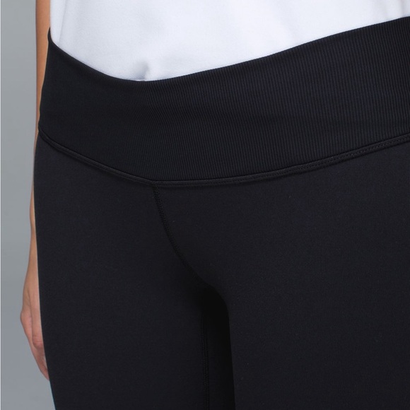 Lululemon Straight-Up Double Waistband Legging Pant *Full-On Luon Black - Picture 4 of 11